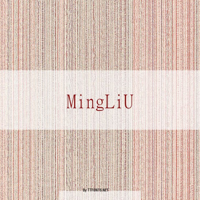 MingLiU example