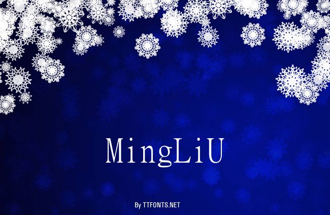 MingLiU example