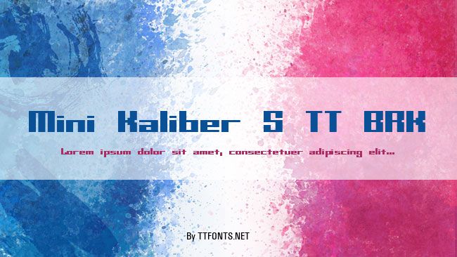 Mini Kaliber S TT BRK example