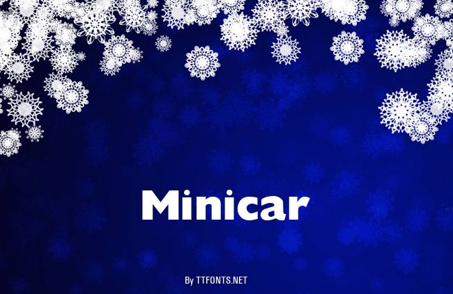 Minicar example