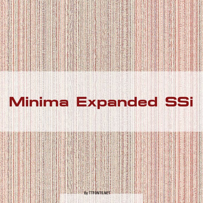 Minima Expanded SSi example