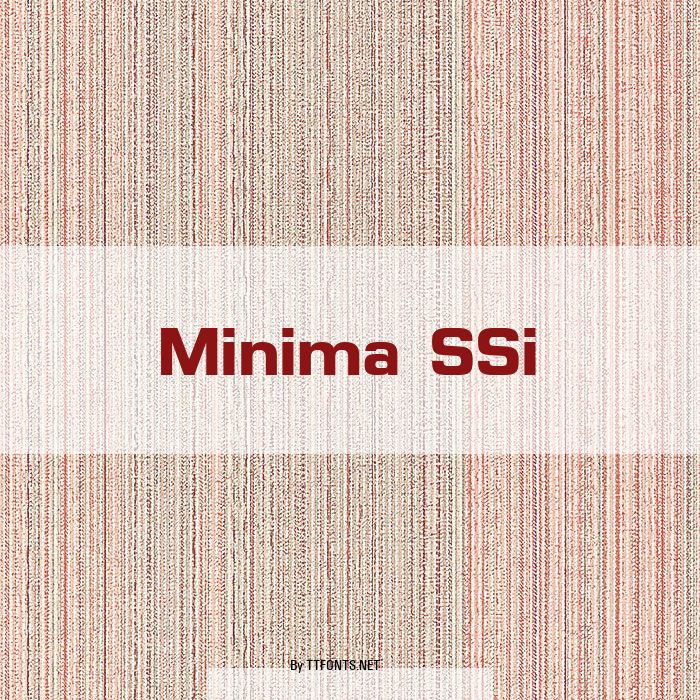 Minima SSi example