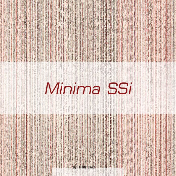 Minima SSi example