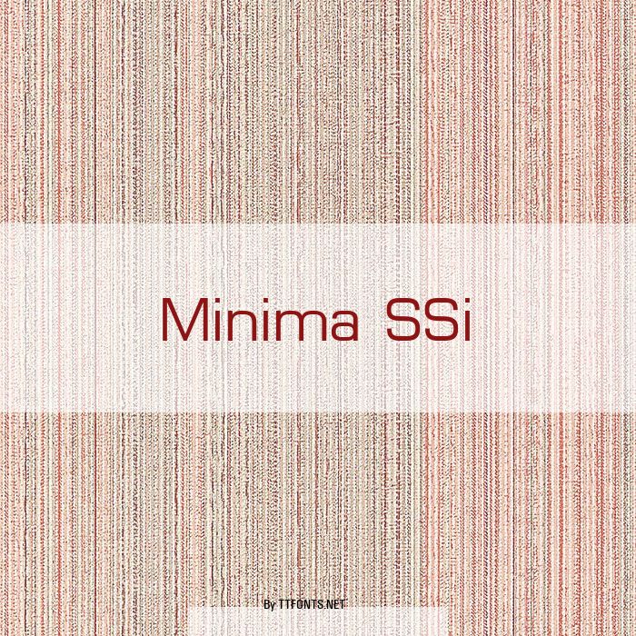 Minima SSi example