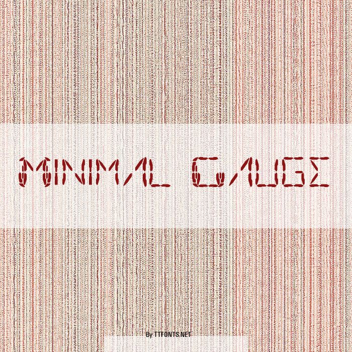 Minimal Gauge example