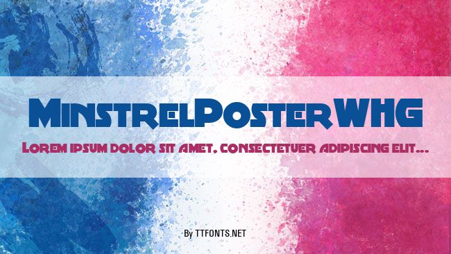 MinstrelPosterWHG example