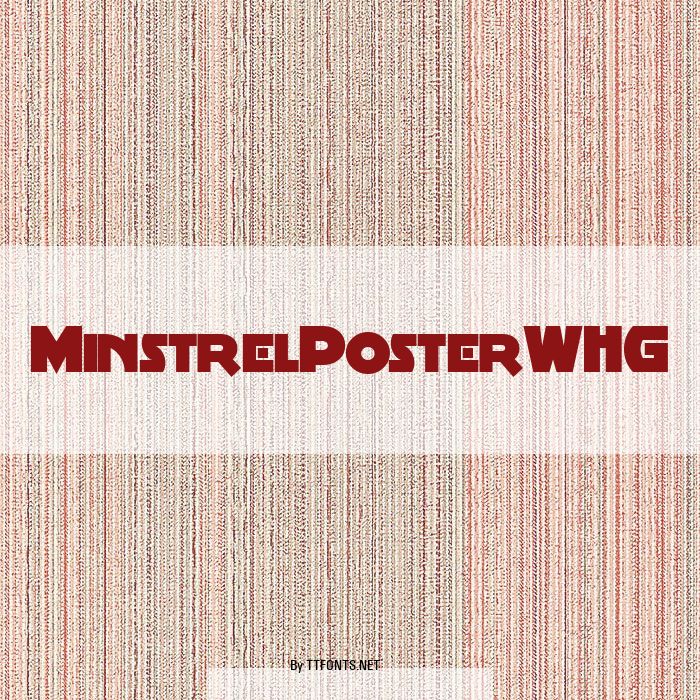 MinstrelPosterWHG example