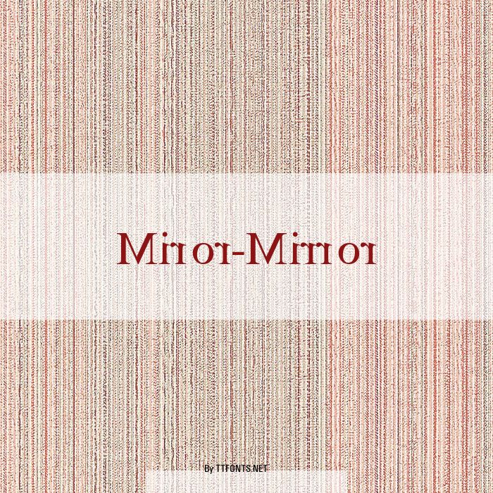 Miror-Mirror example