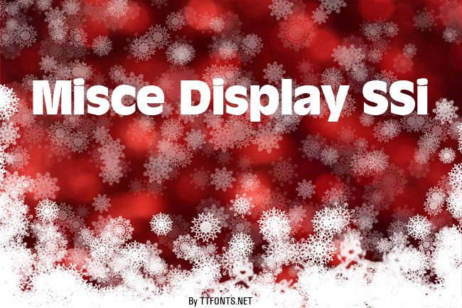Misce Display SSi example