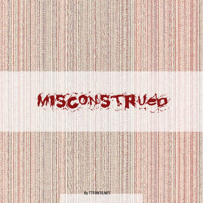 Misconstrued example