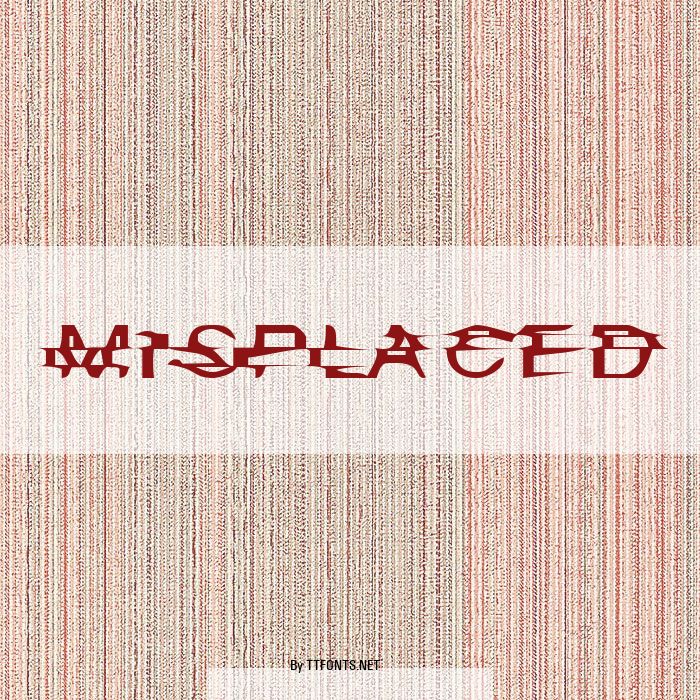 Misplaced example