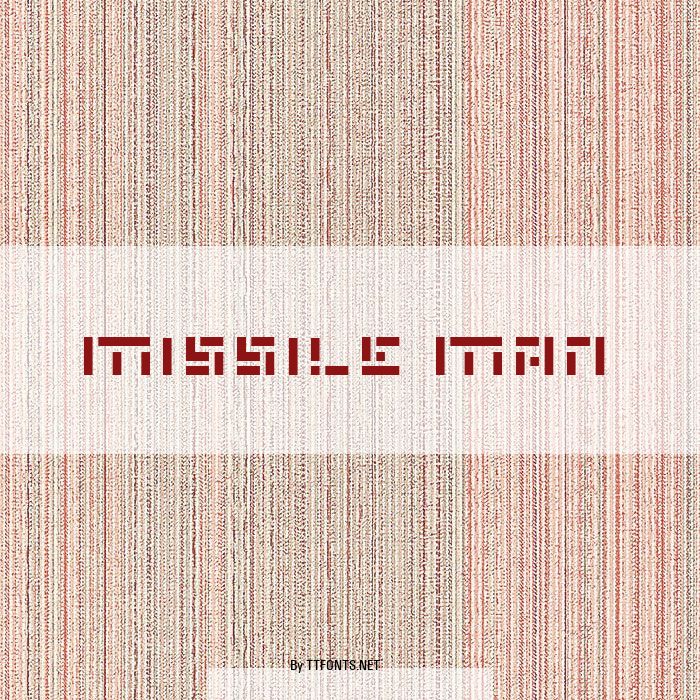 Missile Man example