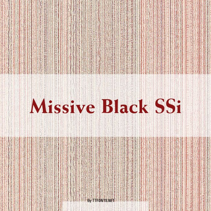 Missive Black SSi example