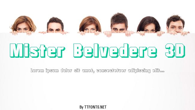 Mister Belvedere 3D example