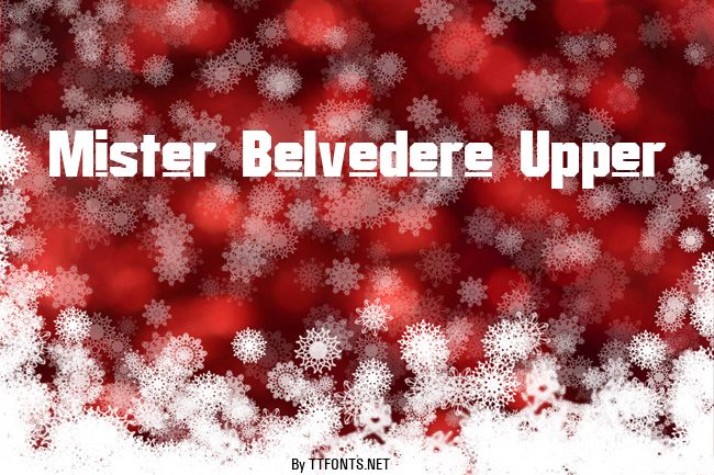 Mister Belvedere Upper example