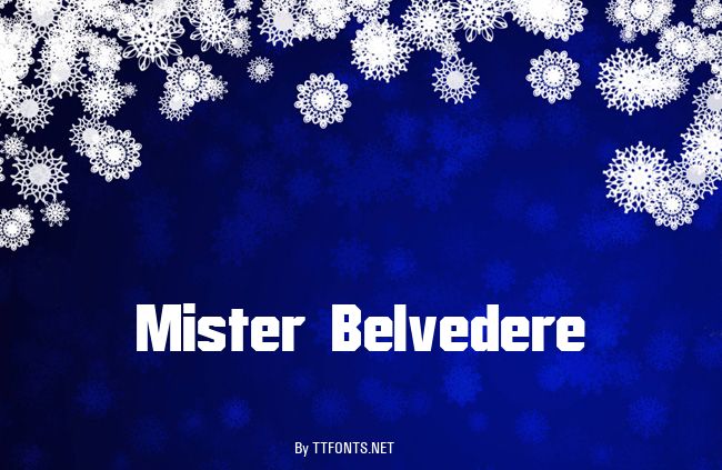 Mister Belvedere example