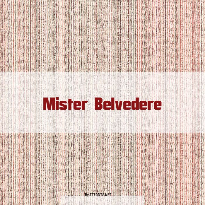 Mister Belvedere example