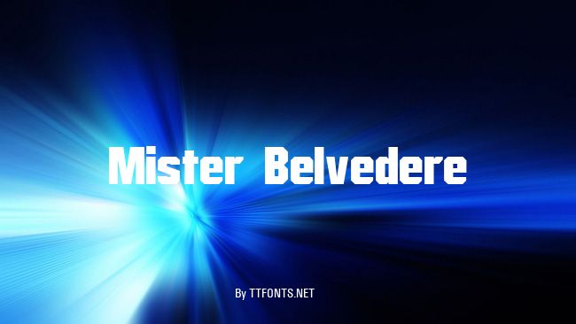 Mister Belvedere example