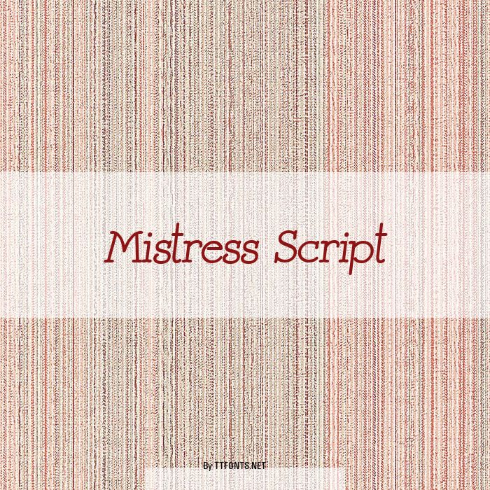 Mistress Script example