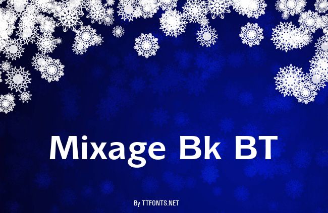 Mixage Bk BT example