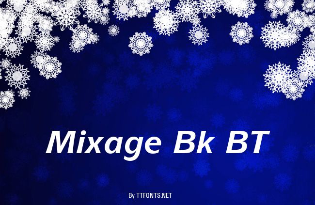 Mixage Bk BT example