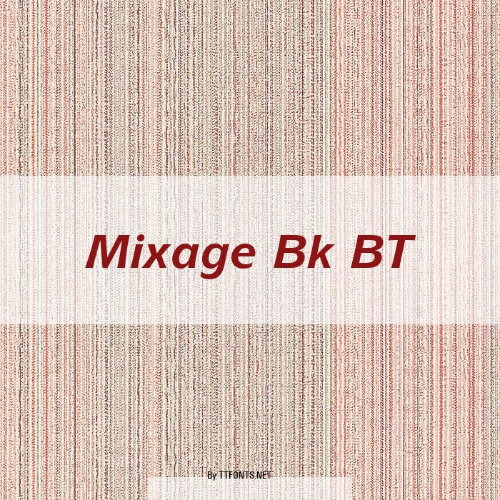 Mixage Bk BT example