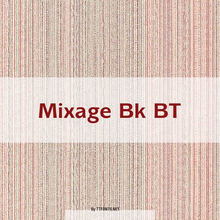 Mixage Bk BT example