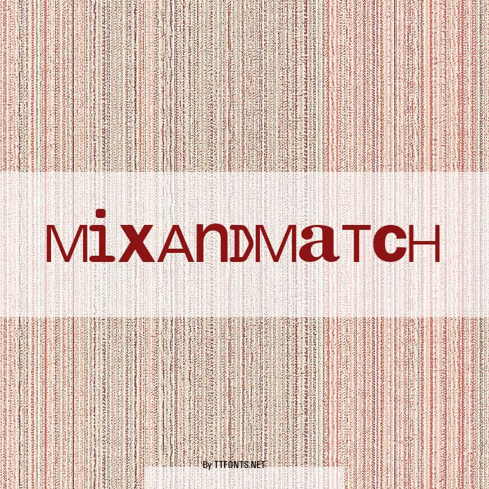 MixAndMatch example