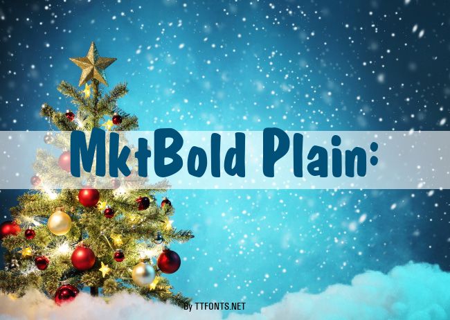 MktBold Plain: example