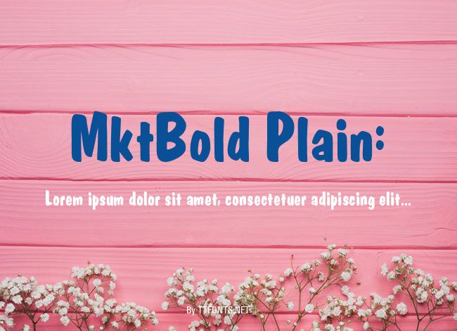 MktBold Plain: example