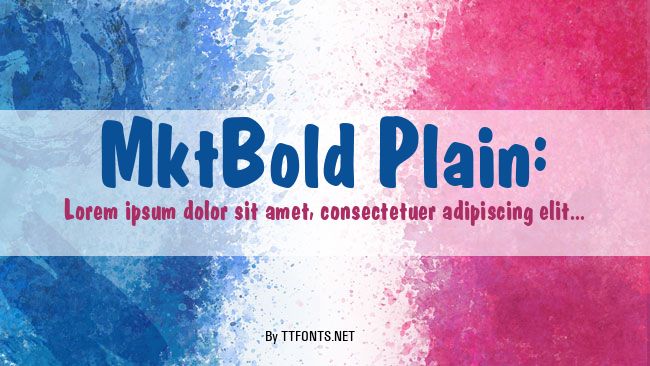 MktBold Plain: example