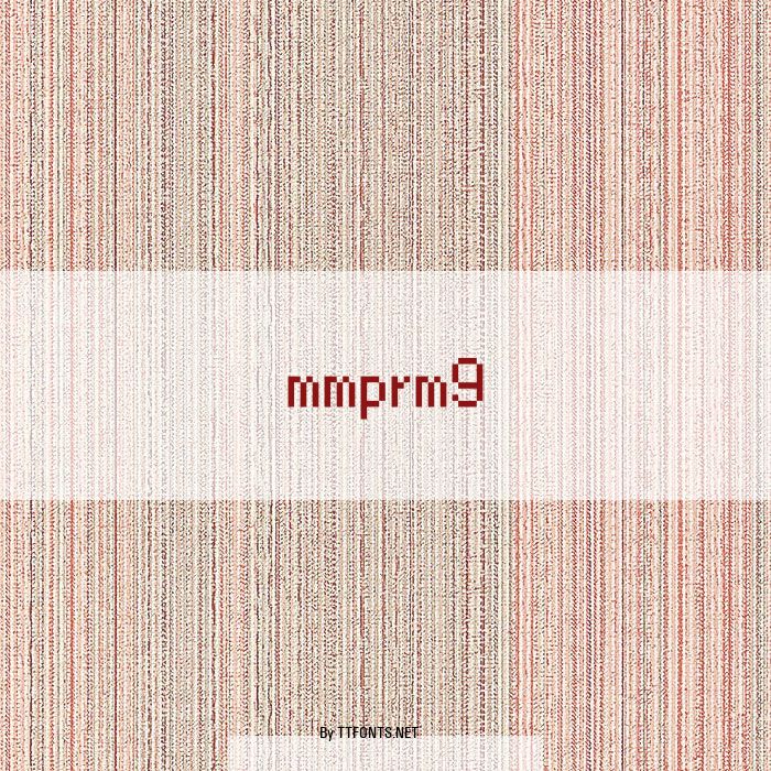 mmprm9 example