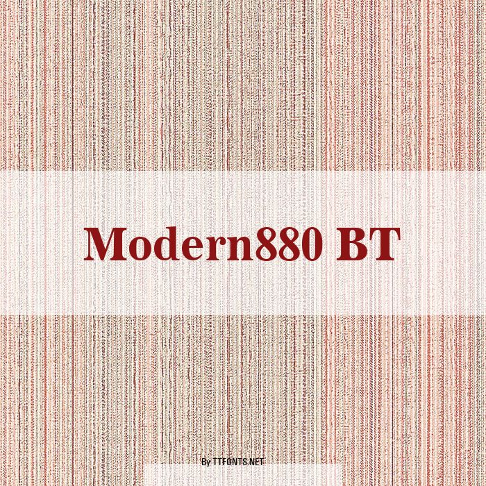 Modern880 BT example