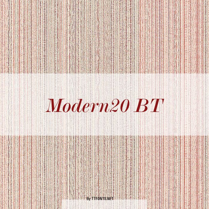 Modern20 BT example