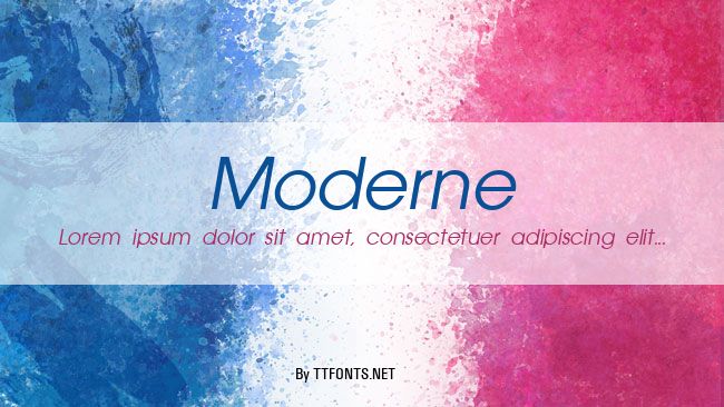 Moderne example