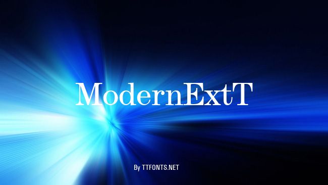 ModernExtT example