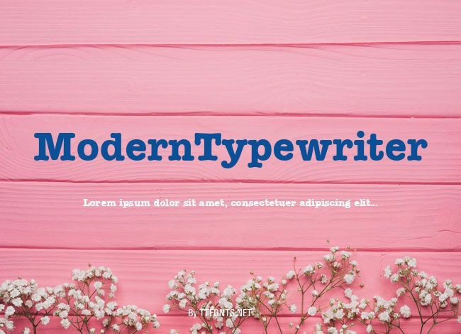 ModernTypewriter example