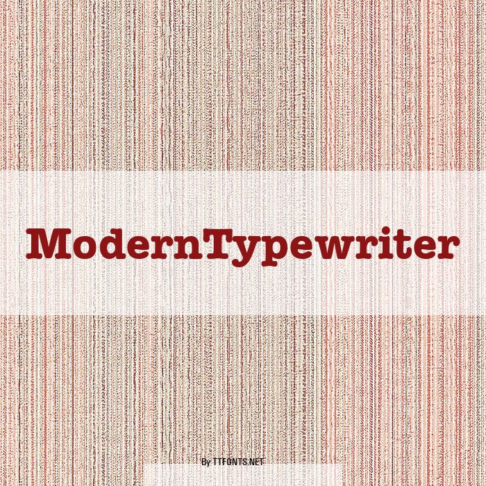 ModernTypewriter example