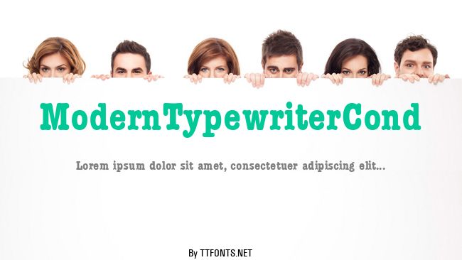 ModernTypewriterCond example