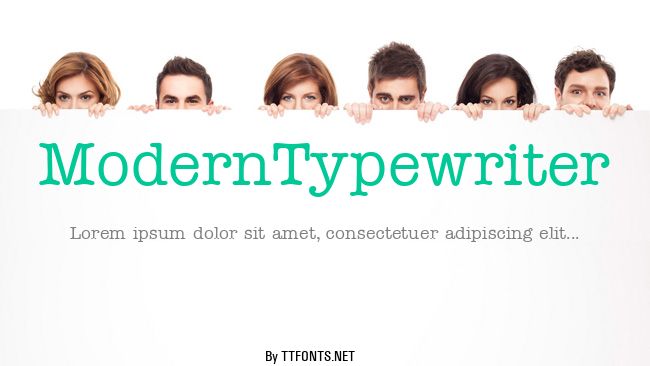 ModernTypewriter example