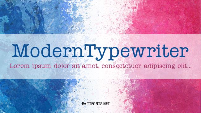 ModernTypewriter example