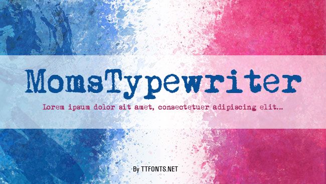 MomsTypewriter example