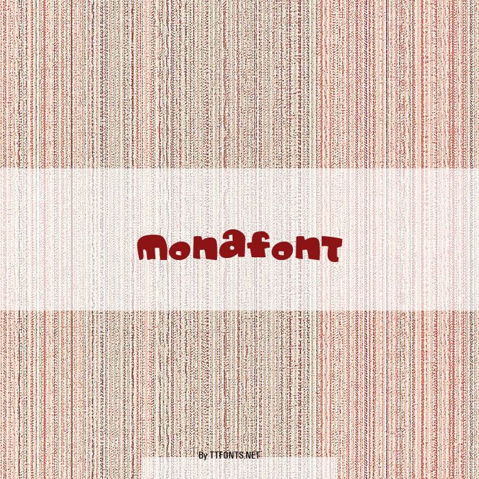 Monafont example