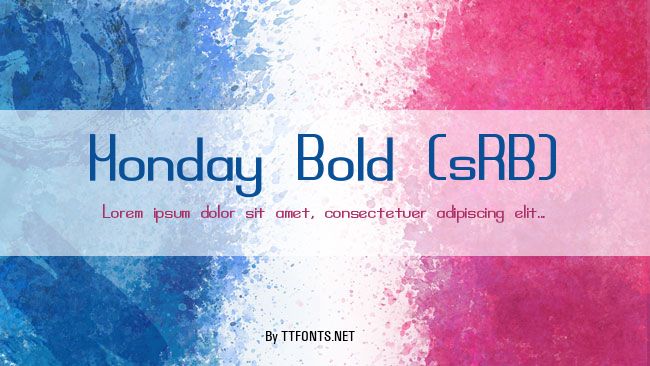 Monday Bold (sRB) example