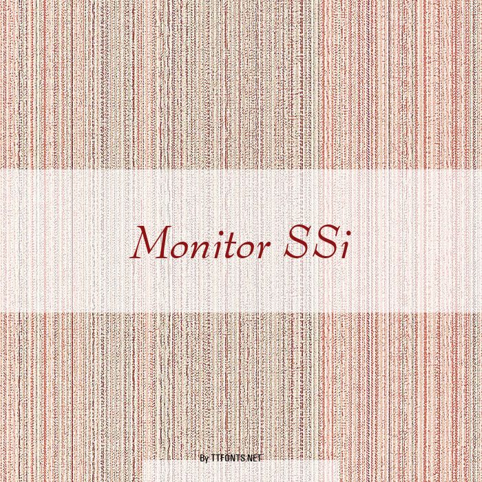Monitor SSi example