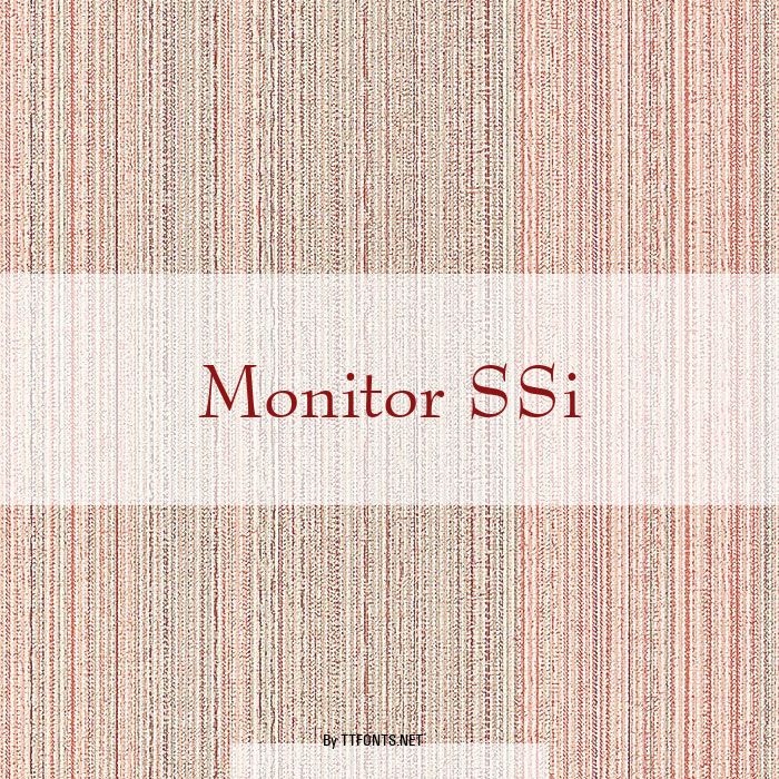 Monitor SSi example