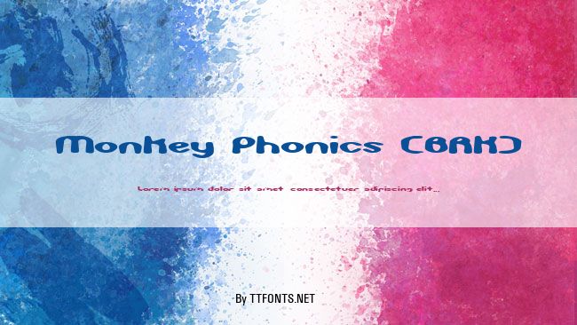 Monkey Phonics (BRK) example
