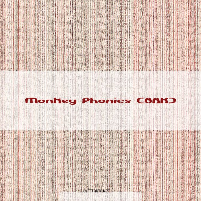 Monkey Phonics (BRK) example