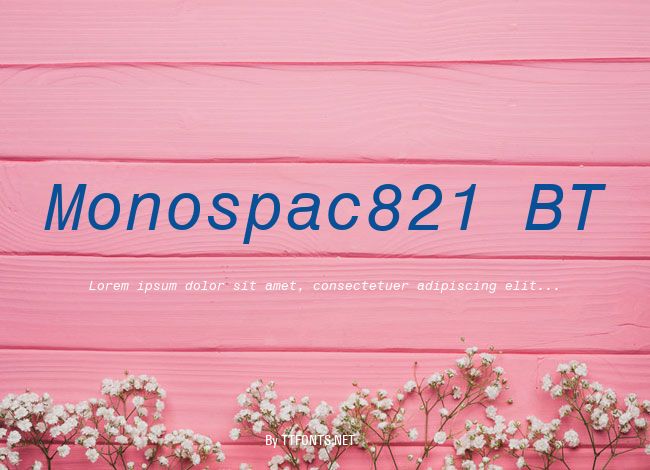 Monospac821 BT example