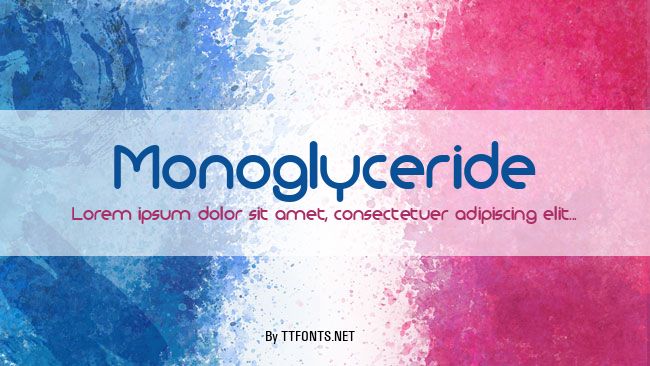 Monoglyceride example